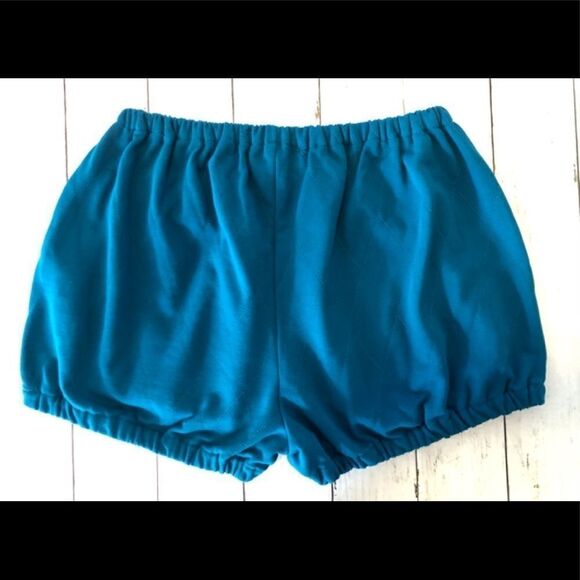 Something Navy True Teal Quilted Shorts - Picture 3 of 5